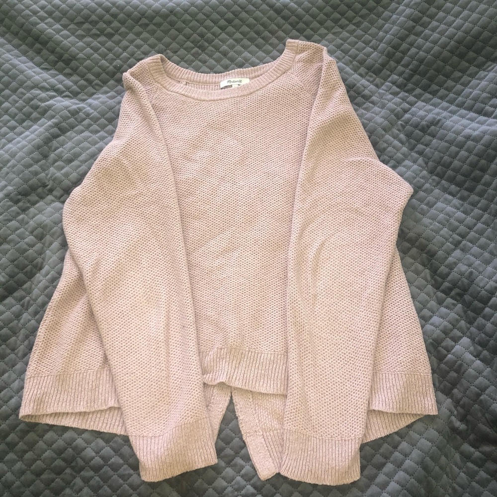 Madewell open back sweater